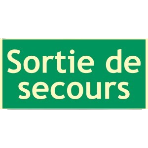 Panneau évacuation