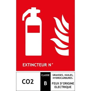 Panneau extincteur B